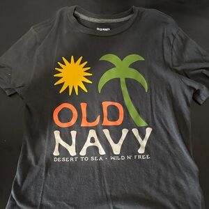 Old Navy Black and Yellow Short Sleeve Tees